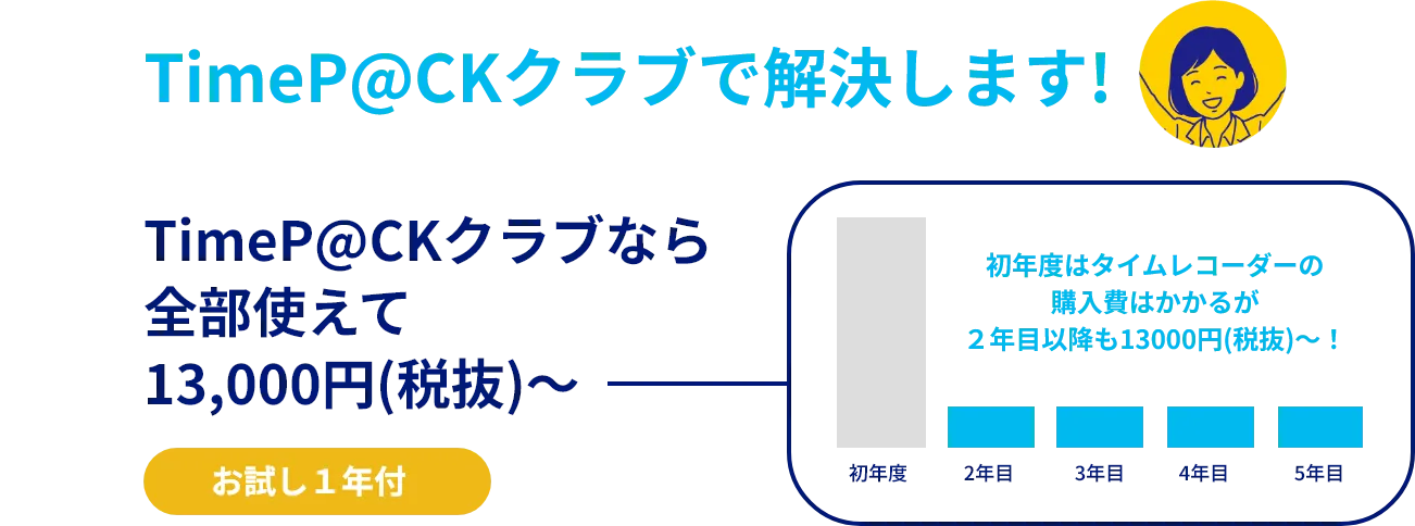 TimeP@CK�N���u�ŉ������܂�! TimeP@CK�N���u�Ȃ�S���g����13,000�~(�Ŕ�)�`